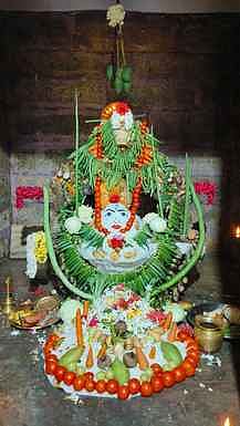 தாமரைக்குளம் மீனாட்சி சுந்தரேஸ்வரா் கோயிலில் அன்னாபிஷேகம்