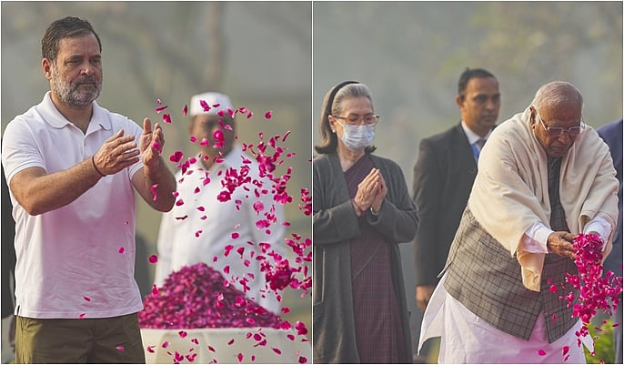 இந்திரா காந்தி பிறந்த தினம்: பிரதமா் மோடி, ராகுல், தலைவா்கள் மரியாதை 