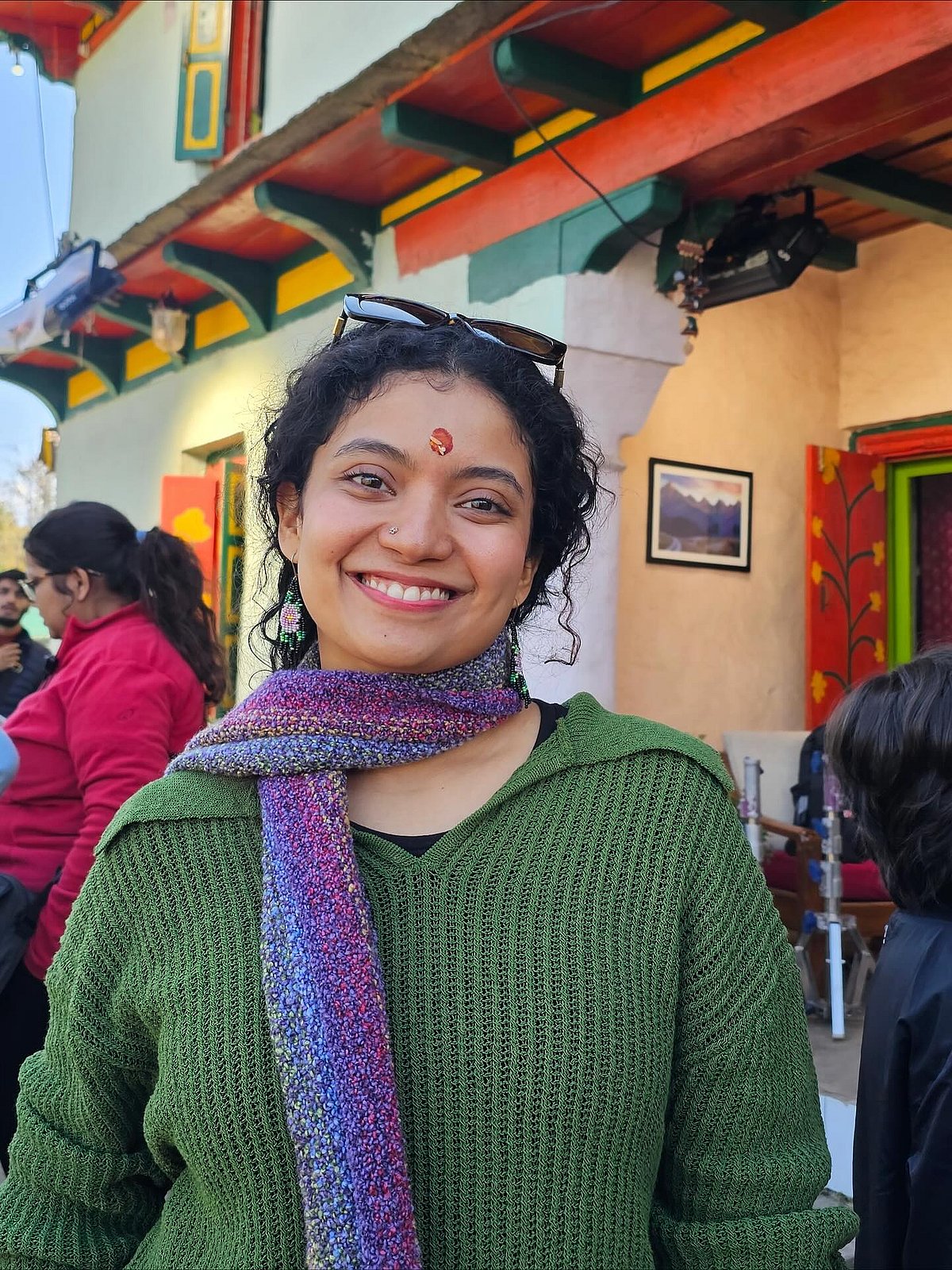 படப்பிடிப்பின்போது... அன்னா பென்!