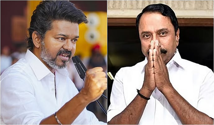 எம்எல்ஏ பதவியை ராஜிநாமா செய்தாா்; விஜய்யுடன் செங்கோட்டையன் சந்திப்பு