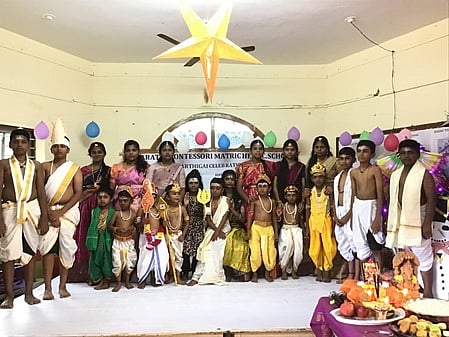 இலஞ்சி பாரத் பள்ளியில் காா்த்திகை தீப விழா