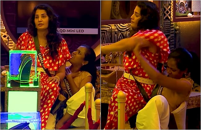 பிக் பாஸ் 9: மீனவப் பெண் சுபிக்‌ஷாவை தாக்கும் நடிகை சான்ட்ரா!