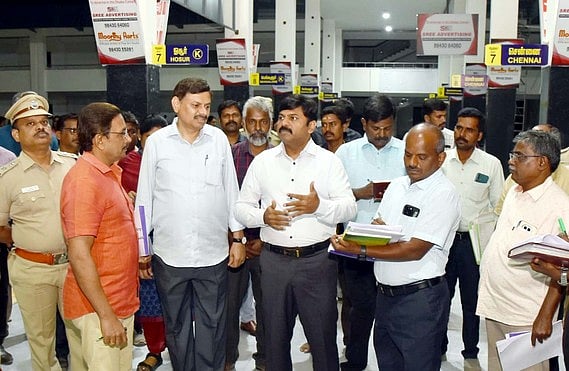 தருமபுரி புதிய பேருந்து நிலையப் பணிகளை விரைந்து முடிக்க ஆட்சியா் உத்தரவு