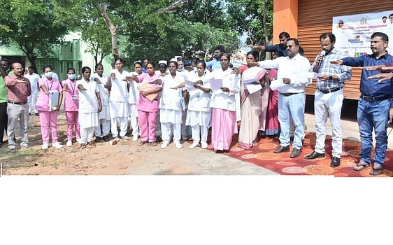 தென்காசி அரசு மருத்துவமனையில் 
தூய்மை இயக்கம்