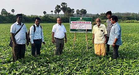 வேளாண் விரிவாக்க திட்டப் பணிகள்: இணை இயக்குநா் ஆய்வு