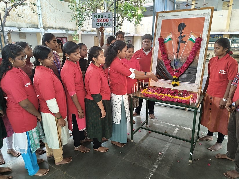 சிக்கண்ணா அரசுக் கல்லூரியில் விஜய் திவாஸ் தினம் அனுசரிப்பு