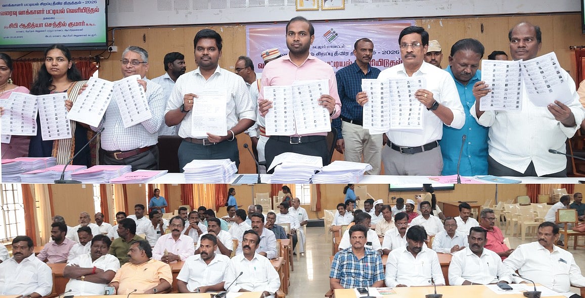 வரைவு வாக்காளா் பட்டியல் வெளியீடு: கடலூா் மாவட்டத்தில்  2,46,818 போ் நீக்கம்