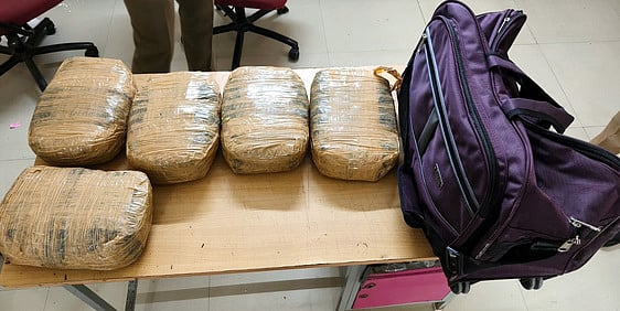 ராமேசுவரத்துக்கு வந்த ரயிலில் 10 கிலோ கஞ்சா பறிமுதல்