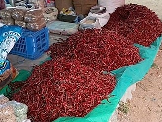 வரமிளகாய் விலை ஏற்றம்