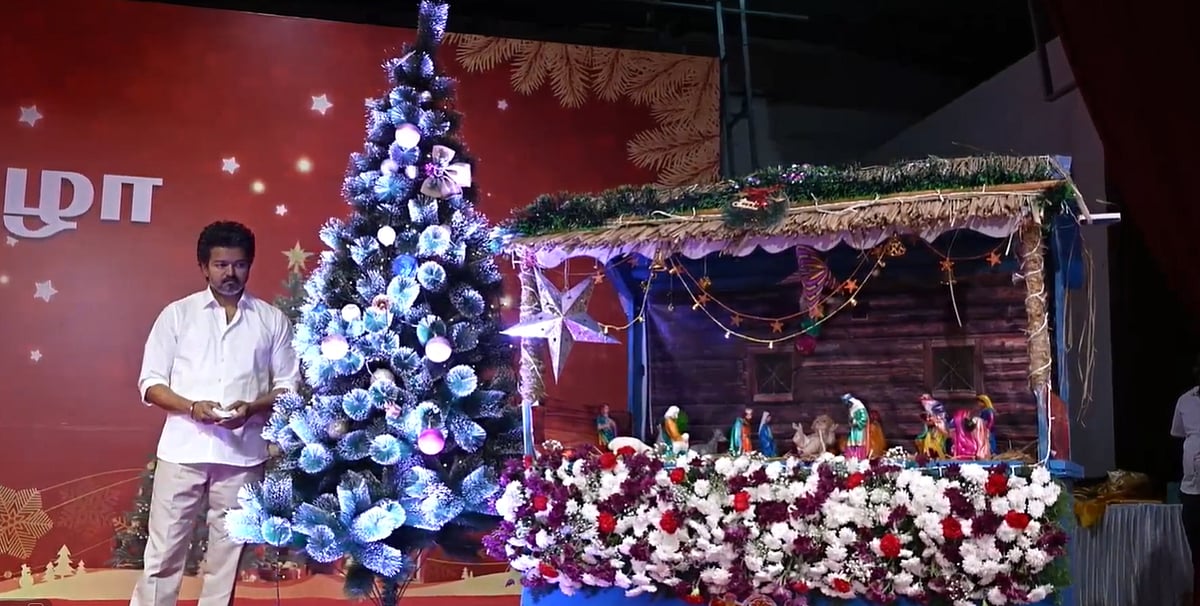 தவெகவின் சமத்துவ கிறிஸ்துமஸ்! விஜய் கொண்டாட்டம்!