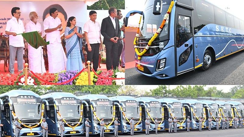 முதல்வர் தொடக்கி வைத்த வால்வோ பேருந்து! புதிய வசதிகள் என்னென்ன?