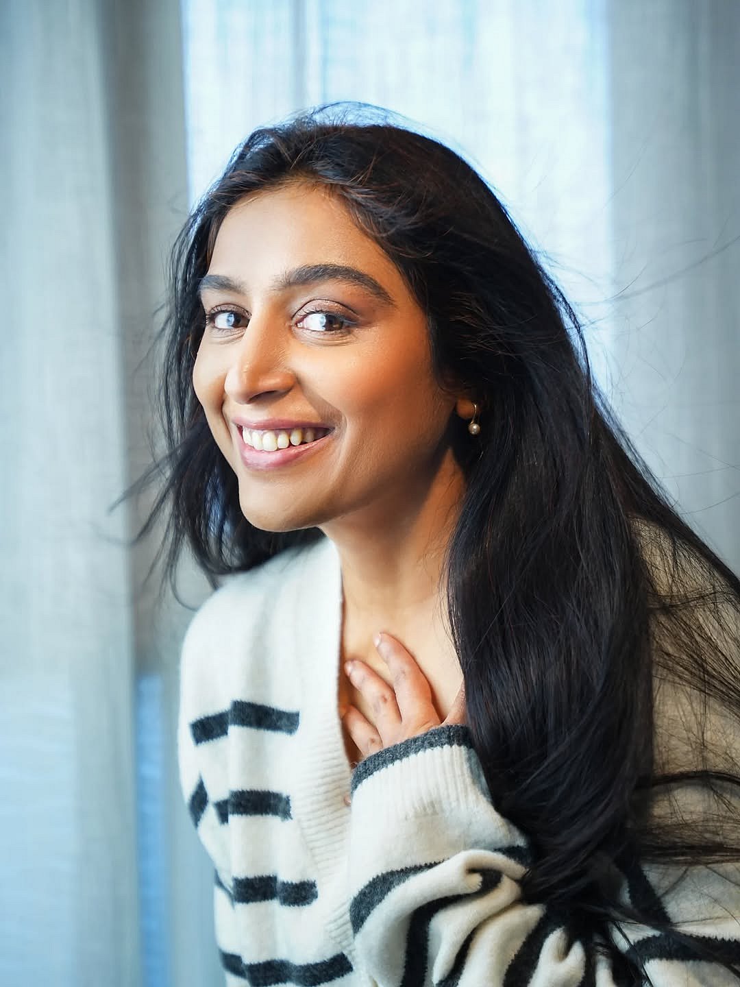 உற்சாகத் துள்ளல்... பத்மபிரியா!