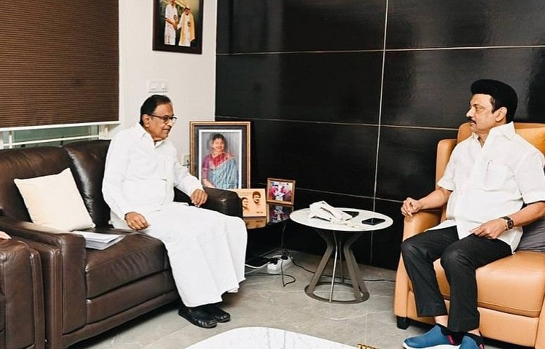 முதல்வர் மு.க. ஸ்டாலினுடன் ப. சிதம்பரம் சந்திப்பு!